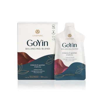 GoYin Pouches deliver a great-tasting superfruit and botanical blend to support calm, focus, and a positive mood