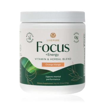 LivePURE Focus + Energy Tub, Orange Mango