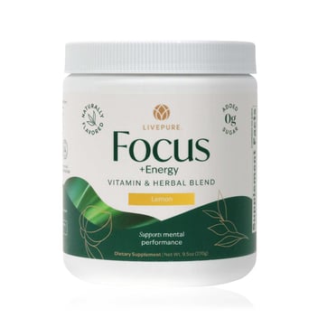 LivePURE Focus + Energy Tub, Lemon