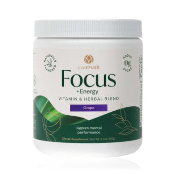 LivePURE Focus + Energy Tub, Grape