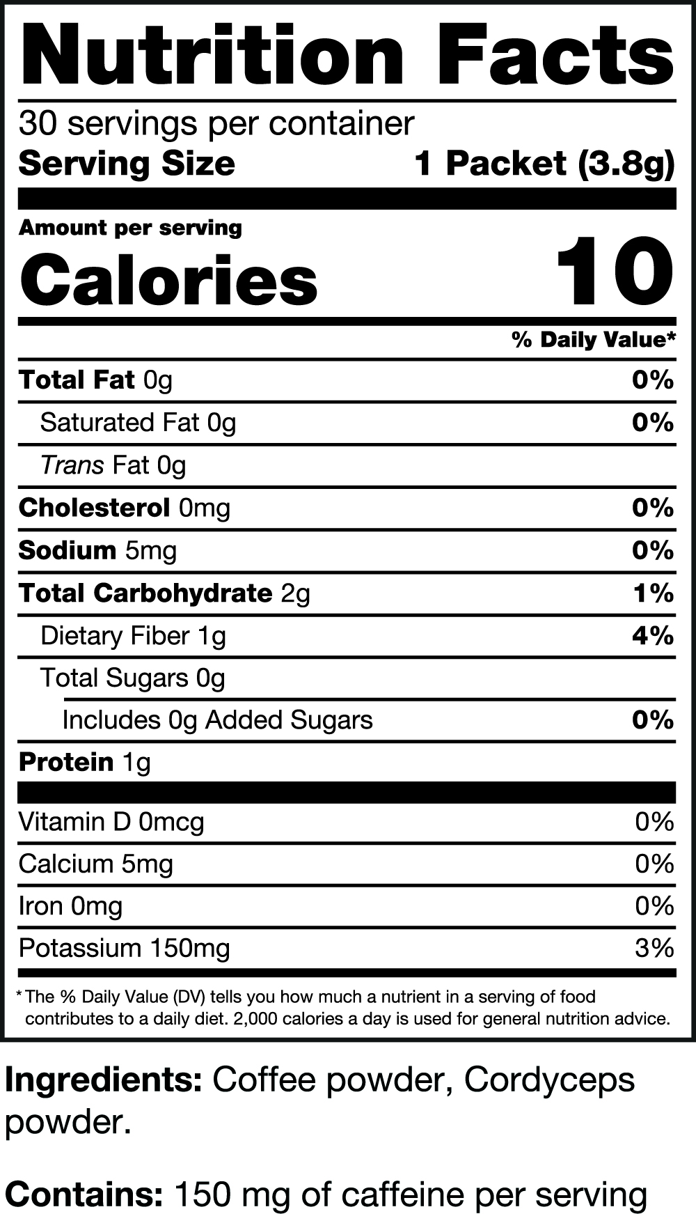 The 50 Cup Sample Pack product label